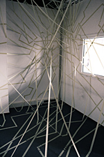 Ulrike Hagenkort, Installation bei Abrissekstase, Erftstadt 2012
